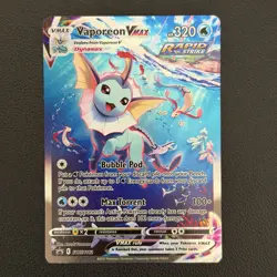 Pokemon TCG Vaporeon Vmax (Alternate Art) SWSH182 Black Star Promo - NM - Image 1