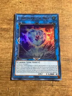 Yugioh! G Golem Crystal Heart - BLCR-EN042 - Ultra Rare - 1st Edition Near Mint, - Image 1