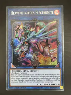 YUGIOH HEAVYMETALFOES ELECTRUMITE SECRET 1ST GOOD MP18-EN229/EXFO-EN098 - Image 1