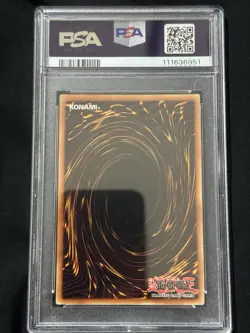 Yugioh Gaia The Dragon Champion Reverse Holo Misprint PSA 8 - LOB-125 2002 EU! - Image 4