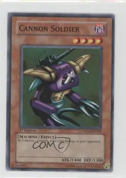 Cannon Soldier 1st Ed. YuGiOh Machine Re-Volt Structure Deck #SD10-EN009 READ - Image 1