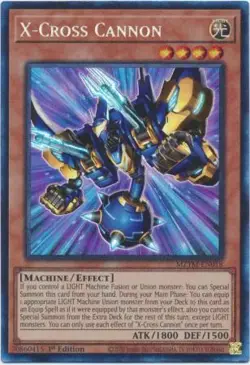 Yugioh! LP X-Cross Cannon - MZTM-EN018 - Collector's Rare - 1st Edition Lightly - Image 1
