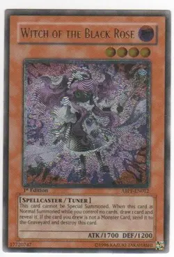 Yugioh! LP Witch of the Black Rose - ABPF-EN012 - Ultimate Rare - Unlimited Edit - Image 1