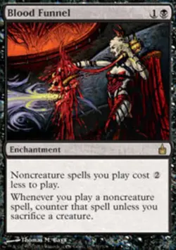 1x Blood Funnel Heavy Play MTG Magic - Kid Icarus - - Image 1