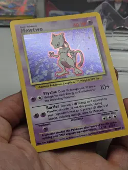 Pokemon TCG Mewtwo Holo Rare Base Set Card 10/102 NM/LP - Image 3