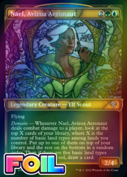 x1 Nael, Avizoa Aeronaut DMU MTG 306/281 FOIL SHOWCASE UNCOMMON M/NM 1x - Image 1