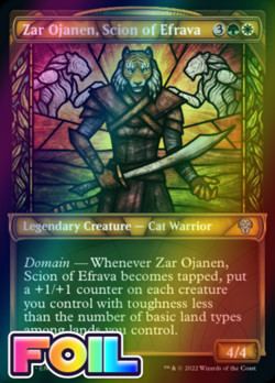 x1 Zar Ojanen, Scion of Efrava DMU MTG 326/281 FOIL SHOWCASE UNCOMMON M/NM 1x - Image 1