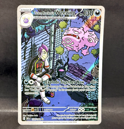 2025 POKEMON DESTINED RIVALS TEAM ROCKET'S WEEZING 199/182 ILLUSTRATION RARE - Image 1