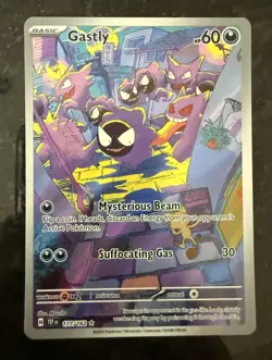 Pokemon Gastly 177/162 SV05: Temporal Forces Illustration Rare Holo 60 HP 2024 - Image 1