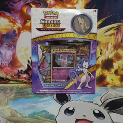 Pokemon TCG Shining Legends Mewtwo Pin Collection Box Sealed - Image 1