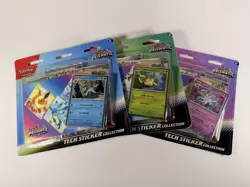 Pokemon Prismatic Evolutions Tech Sticker Collection Set Lot Of 3 Sealed New - Image 1