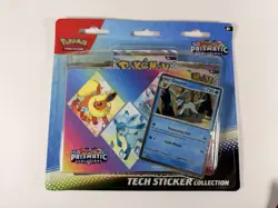 Pokemon Prismatic Evolutions Tech Sticker Collection Set Lot Of 3 Sealed New - Image 3