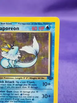Pokemon Card Vaporeon Holo Jungle Set Rare Card 12/64 - Image 4