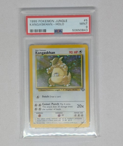PSA 9 Mint Kangaskhan Jungle Holo 5/64 Pokemon English Card - Image 1