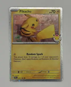 Pikachu (Pokemon Day 2026) 051/162 Cosmo Holo Stamped NM - Image 1