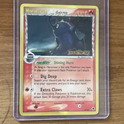 Pokemon Heracross Delta Species 3/101 Dragon Frontiers Reverse Holo Rare Stamped - Image 1