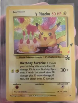 Pokemon Celebrations-Classic Collection Birthday Pikachu Holo - Image 1
