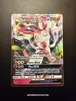 Near MINT Sylveon GX 92/145 Full Art Ultra Rare Guardians Rising Pokemon - Image 1