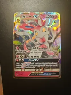 Near MINT Sylveon GX 92/145 Full Art Ultra Rare Guardians Rising Pokemon - Image 3