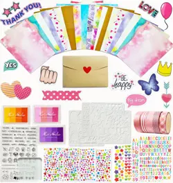 Card Making Supplies For Adults and KidsCard Making Kits 28 Blank Greeting Ca... - Image 1