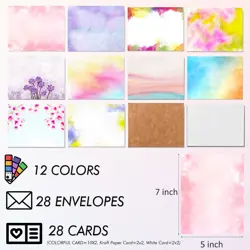 Card Making Supplies For Adults and KidsCard Making Kits 28 Blank Greeting Ca... - Image 2