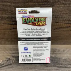 Sealed 3 Pack Evolving Skies Hanger Box Pokemon TCG Sword & Shield booster 820650851551 - Image 2