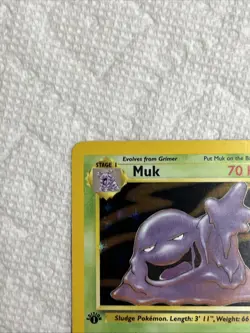 1999 Pokemon Muk 1st Edition Holo 13/62 Free Shipping - Image 2