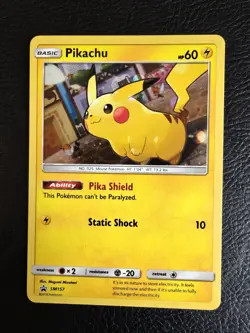 Pokemon TCG - Pikachu SM 157 Black Star Promo Holo - Image 1