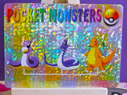 POKEMON POCKET MONSTERS VENDING PRISM STICKER 1206 DRAGONITE DRAGONAIR DRATINI - Image 1