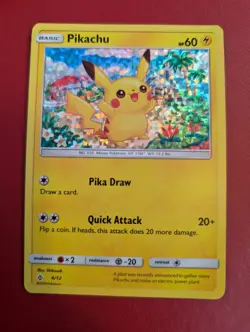 Pokemon TCG Pikachu McDonald's Promos 2018 4/12 Holo Promo Great Condition - Image 1