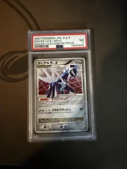 Pokemon Japanese Dialga Lvl X Holo Shining Darkness 2007 PSA 7 - Image 1