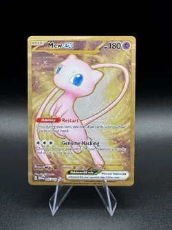 Mew ex - 151 Metal Card 205/165 SV Scarlet & Violet 151 Pokemon UPC Promo Gold - Image 1