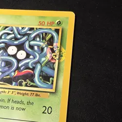 Pokemon TCG Tangela Base Set 66/102 Regular Unlimited Common - Printing ERROR - Image 2