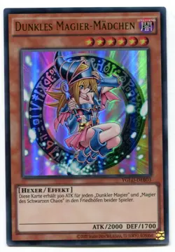 Yu-GI-OH Dunkles Magier Madchen Ultra Rare YGLD-DEB03 SELTENES ARTWORK - Image 1