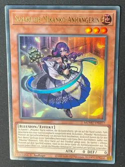 Sanaki, die Mikanko-Anhangerin MZMU-DE017 Ultra Rare Deutsch NM YUGIOH - Image 1