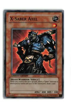 X-SABER AXEL HA01-EN010 LIMITED EDITION Yugioh TCG LP - Image 1