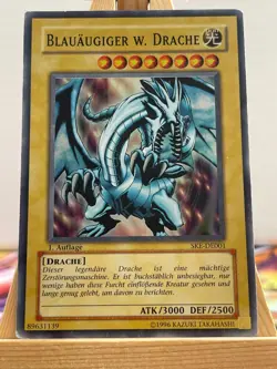 Blauaugiger W. Drache SKE-DE001 Super Rare Deutsch VG YUGIOH - Image 1