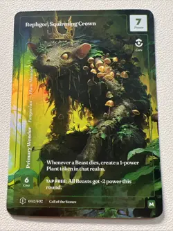 Wonders of the First Rephgor "Squirming Crown" Primary Wonder FORMLESS Foil CoTS - Image 1