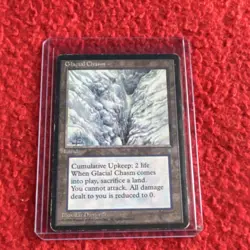 Wizards of the Coast Glacial Chasm Magic Land Card 1995 English Liz Danforth - Image 1
