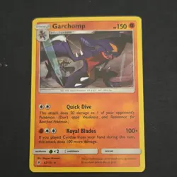 Pokemon Garchomp 62/131 Sm-Forbidden Light Holo Rare 150 HP Stage 2 English Card - Image 1