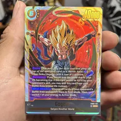 Bandai Dragon Ball Super Card Game Gogeta SCR FB09-122 Foil Evolve Battle 40000 - Image 1