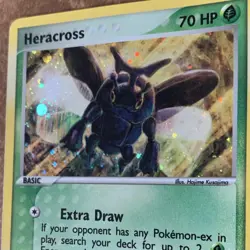 Pokemon Heracross 7/101 Holo Rare EX Hidden Legends 70 HP English 2004 Card - Image 2