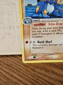 Swampert 27/100 EX Crystal Guardians Holo Rare Pokemon Card TCG - Image 5