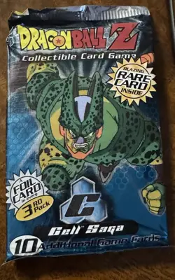 2001 DragonBall Z Cell Saga 12 Card Booster Pack Factory Sealed - Image 1