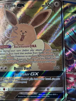 Pokemon Eevee GX Basic Holo SM233 Promo Colorless 2019 English TCG Card Stock - Image 3