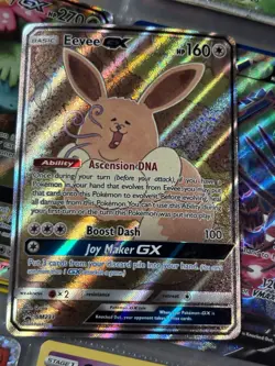 Pokemon Eevee GX Basic Holo SM233 Promo Colorless 2019 English TCG Card Stock - Image 5