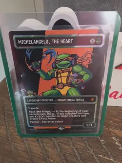 Michelangelo, the Heart (0092) (Borderless) (Surge Foil) Commander: TMNT - Image 1