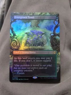 Overgrown Tomb - Borderless FOIL Rare - MTG #0350 - Lorwyn Eclipsed NM - Image 1
