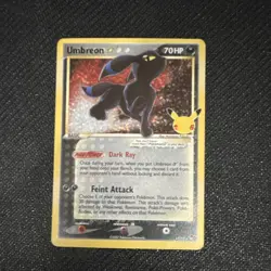 Pokemon Umbreon Star 17/17 Celebrations Classic Collection Full Art Holo Card - Image 1
