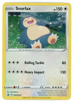 Snorlax Holo SWSH032 Sword & Shield Promo Pokemon Card - Image 1